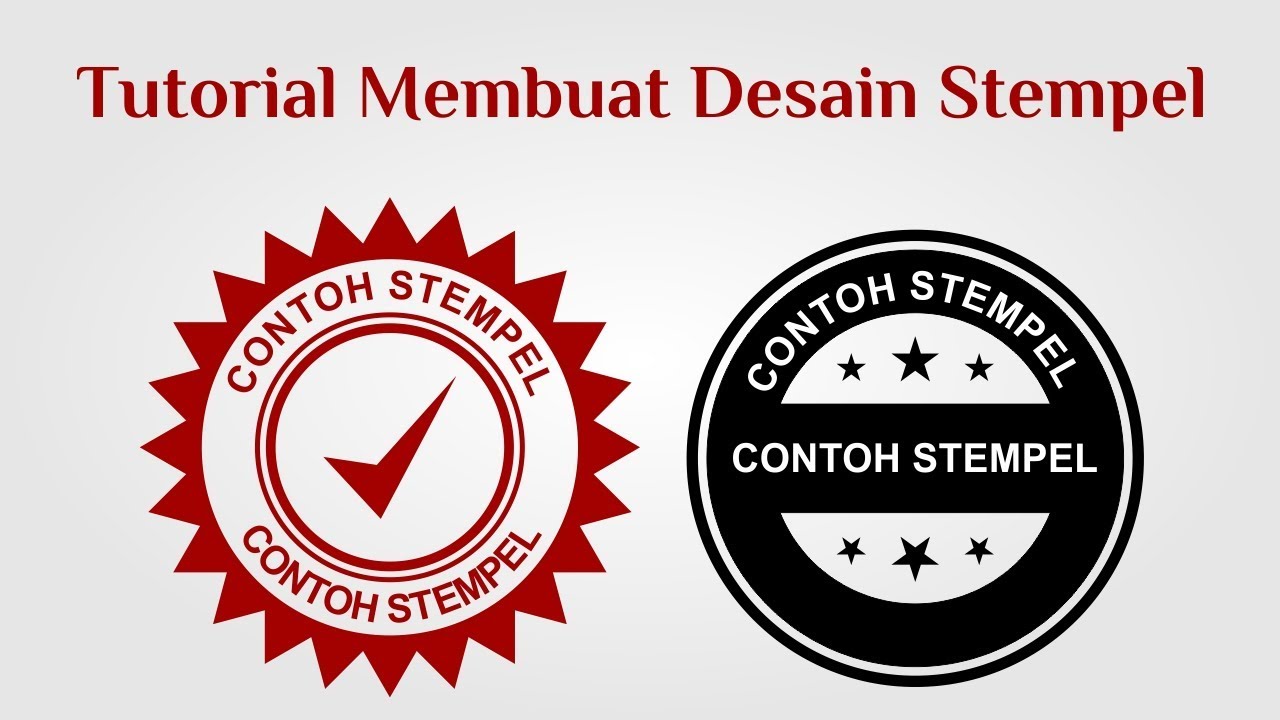  Cara Membuat Desain Stempel dengan Corel Draw  x7 Mudah 