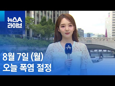 [날씨]오늘 폭염 절정, 서울 36도·광주 37도…태풍 ‘카눈’ 북상 | 뉴스A 라이브