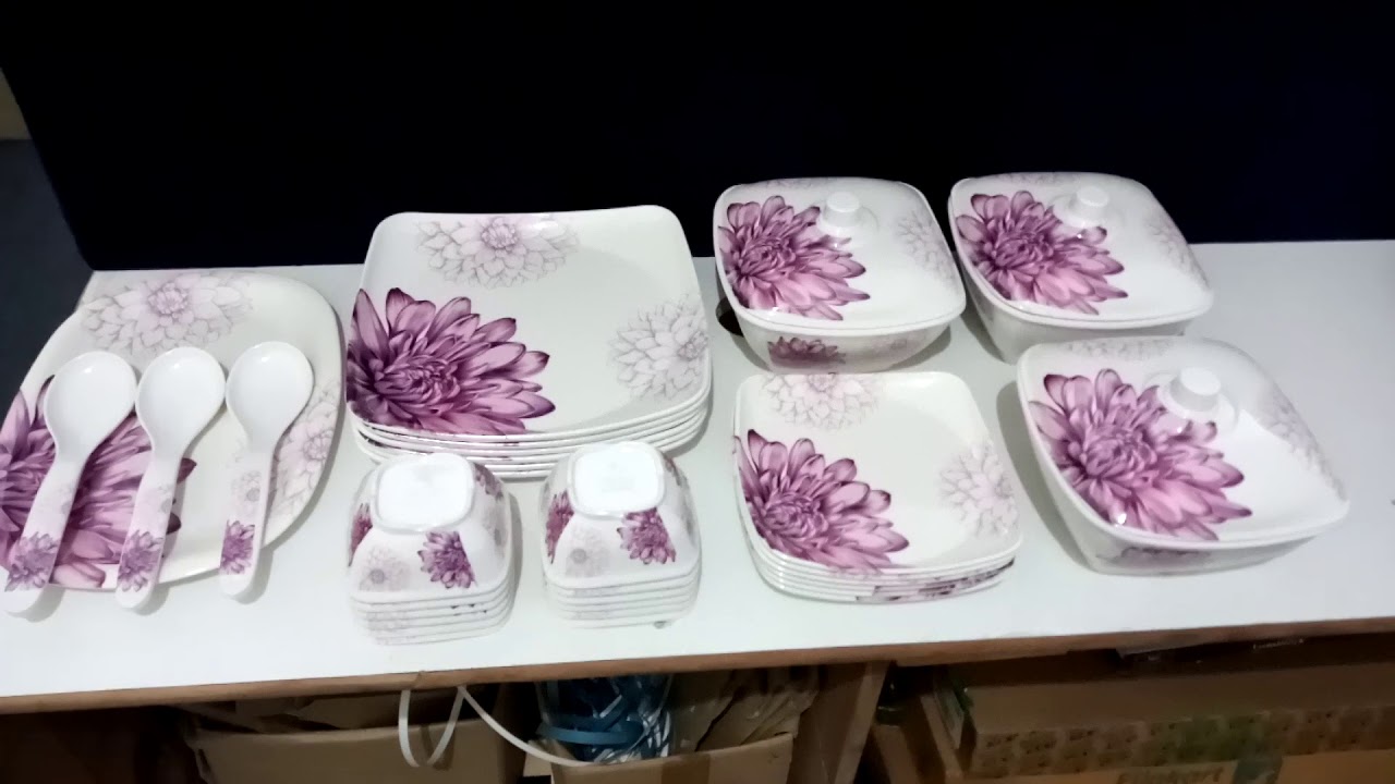 Melamine Dinner Set YouTube