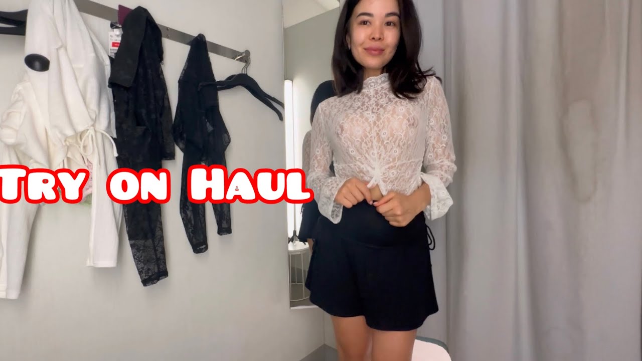 Fitting room, try on haul - YouTube