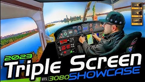 Multiple Monitor Test | FS2020 2023 update | 4k vs 2K vs 1080p