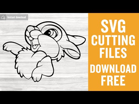 Thumper Disney Cartoon Svg Free Cutting Files for Cricut Instant Download