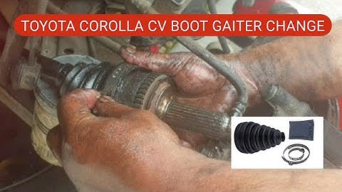 Toyota Corolla Damaged CV ( Constant Velocity ) Joint Boot Gaiter Replacement Job. Toyota CV Joint.