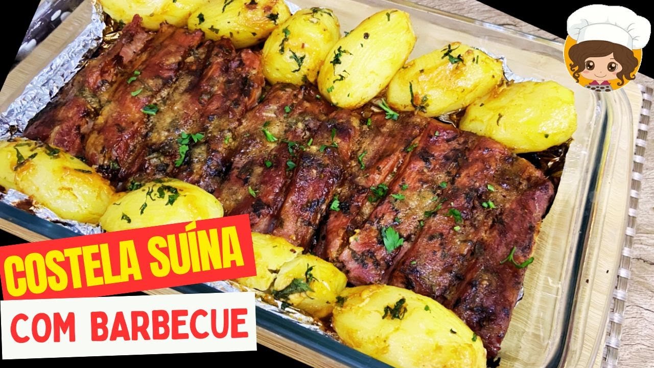 COMO FAZER COSTELA SUÍNA COM BATATAS TEMPERADAS - MIL DELÍCIAS NA ...