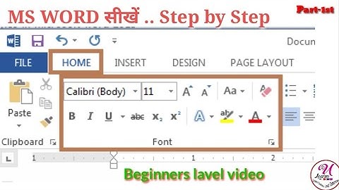 Microsoft Word -Home Tab -Font group for Beginners lavel tutorial #msword #Microsoftword