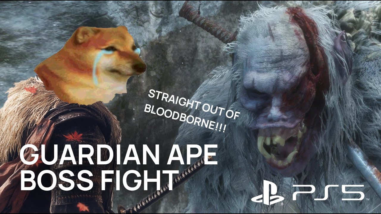 Sekiro Shadows Die Twice PS5 : Guardian Ape Boss Fight - YouTube