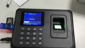 How to download the data of a 2.4" TFT Biometric Fingerprint Password Attendance Time Clock
