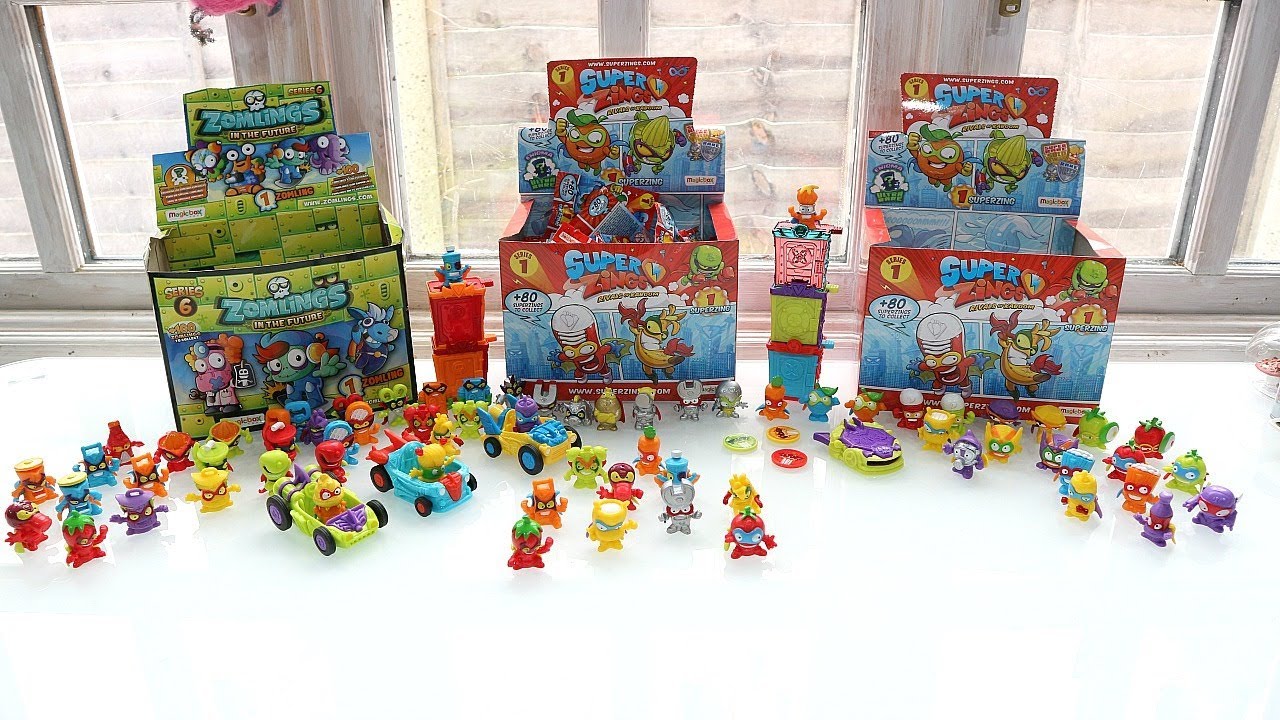 Where I keep & display my collectables - Super zings zomlings minions animal jam & more