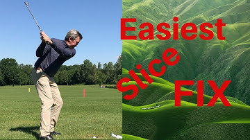 Easiest slice fix  Hit straight golf shots immediately!