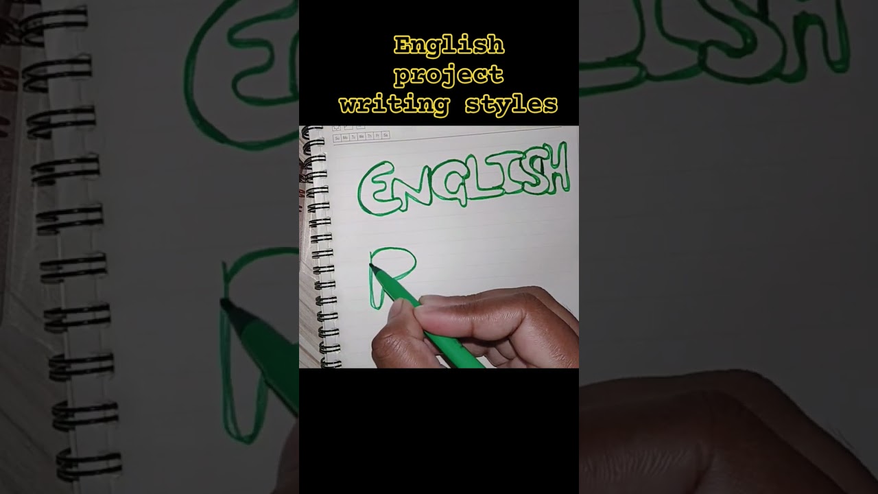 English project writing styles ideas 💡