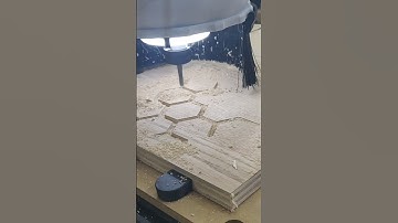 CNC Making Quick Work of This Honeycomb Design #woodworking #workshop #woodworker