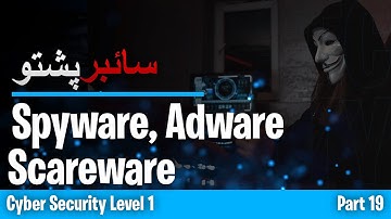 Complete Cybersecurity Part 19 | Spyware, Adware, Scareware, PUPs & Browser hijacking in #pashto