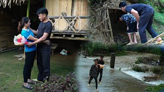 Heavy rain collapsed the small house - the boy confessed his love to the girl