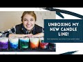 My Candle Line Unboxing and Review | Elizabeth Karlson Art x Artistscent |