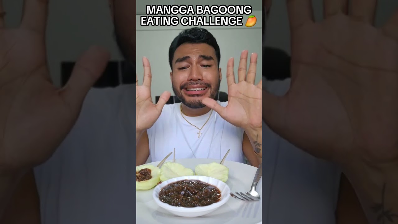 Mangga at Bagoong eating challenge 😭 