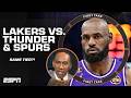 Stephen A. doesn't put the Lakers in the same tier as the Thunder & Spurs in the West ❌ | First Take
