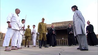 Showdown between Japanese Kendo and Chinese Kung Fu, different martial arts of five Kung Fu masters