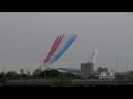 11 July 21. Euro Final 2021 Red Arrows Flypast Over Wembley Stadium. Brent.