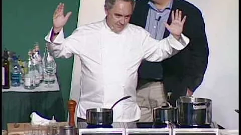 Ferran Adri Cooking Demonstration at the Worlds Pr...