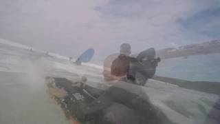 Surfing and Bodyboarding in Polzeath, Cornwall