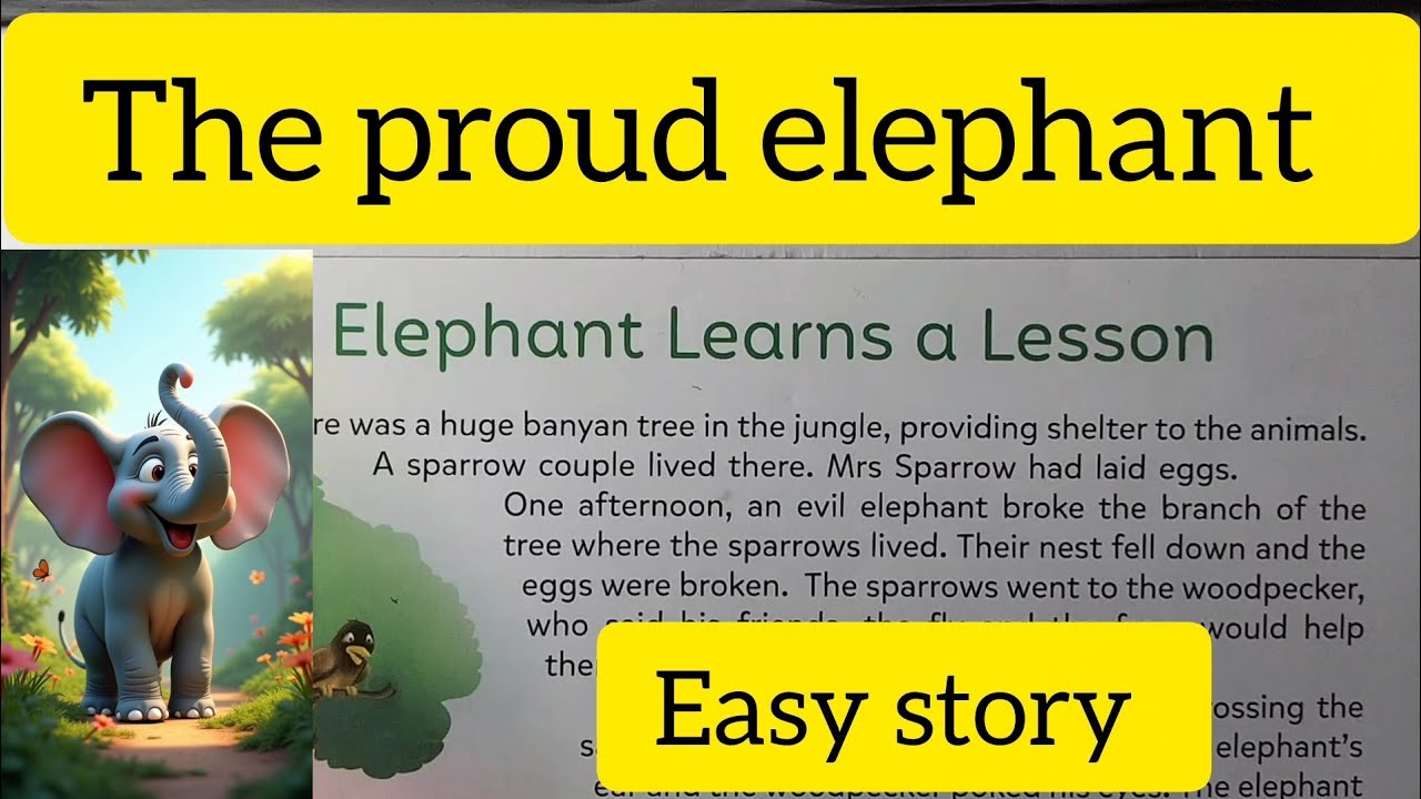 The Proud Elephant 🐘 | Simple English Story for Beginners
