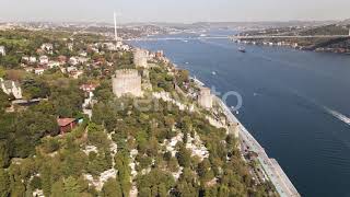 Rumeli Hisari Istanbul Bosphorus Drone Stock Footage - Envato Elements