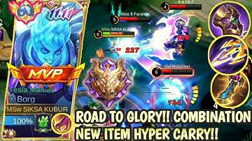 X-BORG FINALLY TO GLORY‼️ COMBINATION NEW ITEM HYPER CARRY | BEST BUILD X-BORG 2023