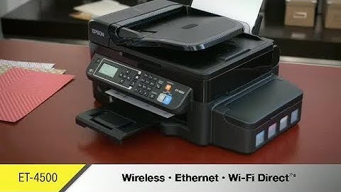 Epson WorkForce ET-4500 | Take the Tour