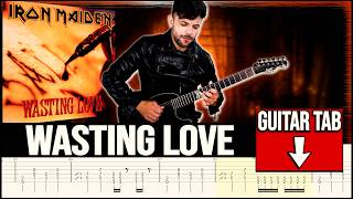 【IRON MAIDEN】[ Wasting Love ] cover by Masuka | LESSON | GUITAR TAB