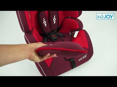 Автокрісло дитяче з бустером JOY G 1699 Червоне, група 1/2/3, вага 9-36 кг, від 9 місяців до 12 років, видео 1
