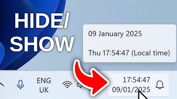 How to Show/Hide Date & Time in Task Bar on Windows 11