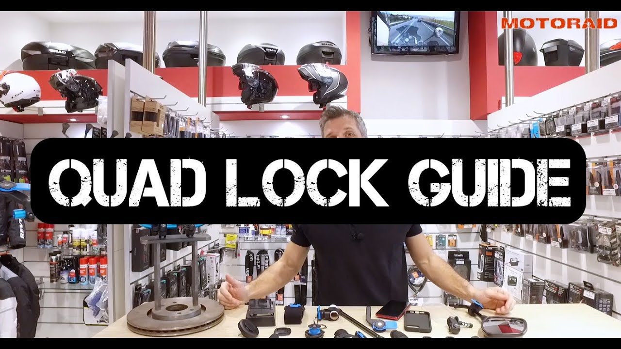 Βάση για κινητό στο scooter / μηχανή - Εδώ είσαι. QUAD LOCK βάσεις κινητών - MotoRAID (Greek)