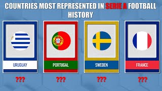 Countries MOST REPRESENTED in Serie A History | TOP-50