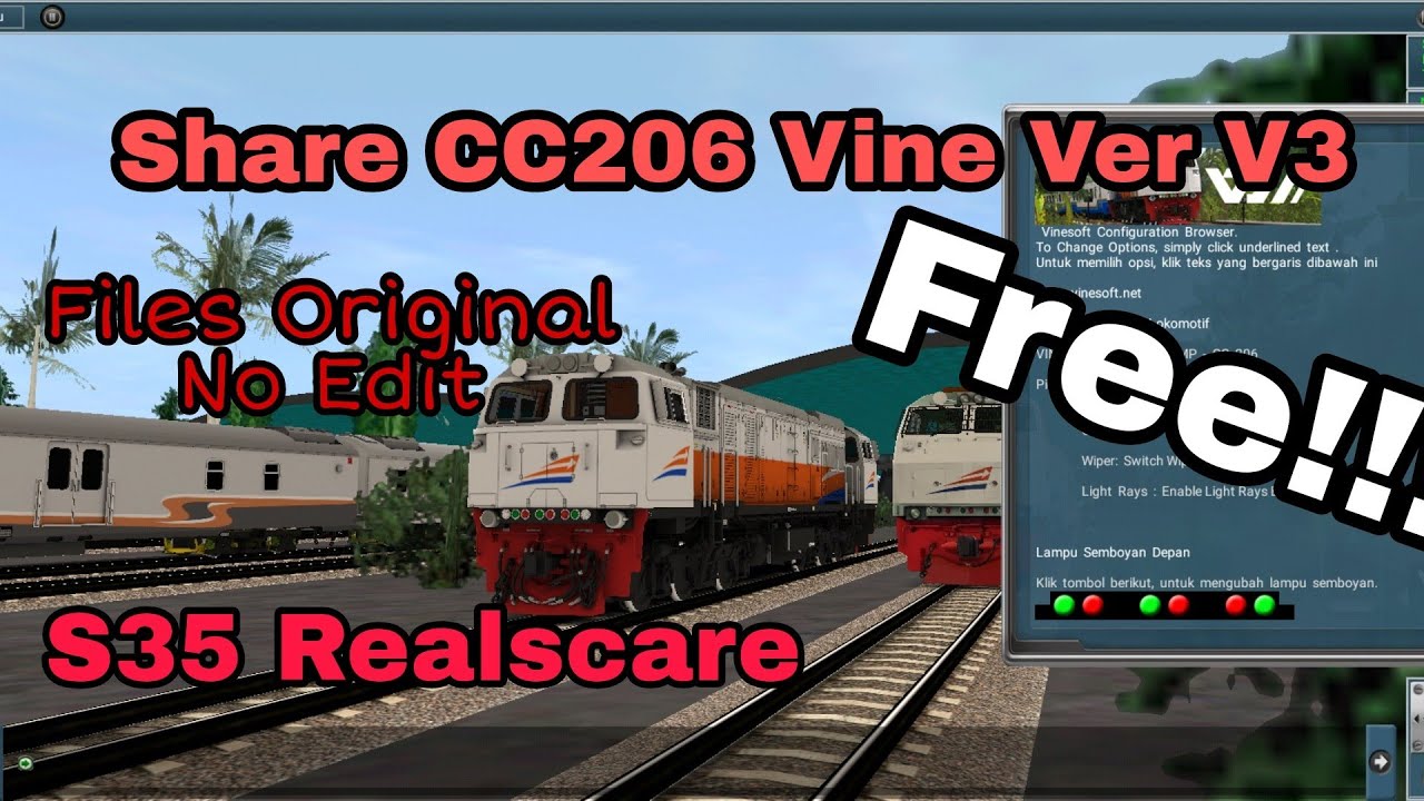 Share CC206 Vinesoft V3 Free!!! + Rute Fiksi Detail! Trainz Simulator Android