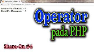 Wajib Tahu!! Operator Pada PHP