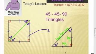How to Solve Special Right Triangles: 45-45-90