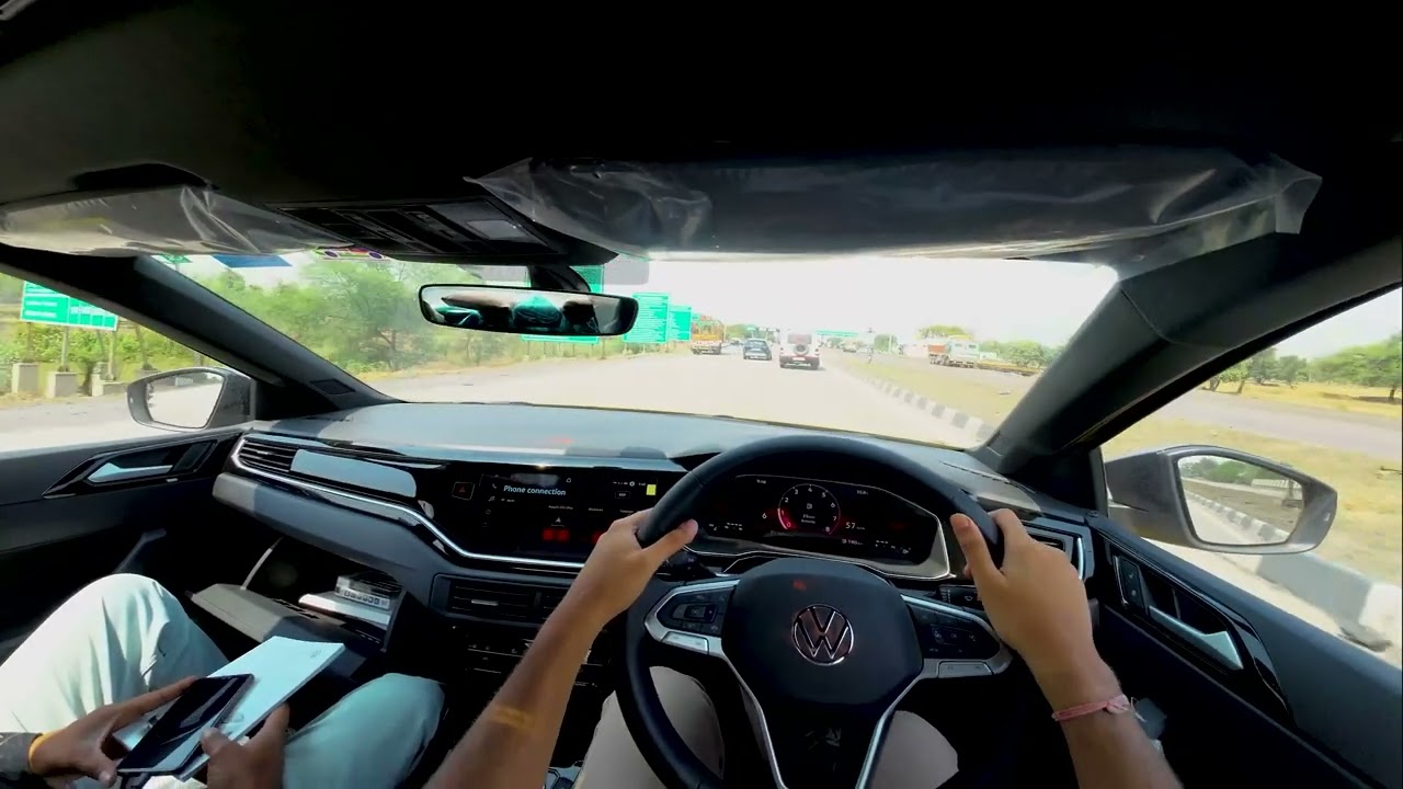 Volkswagen Virtus POV Drive | 90kms in one hour|Turbocharged Performance |Highway Drive #virtusgt