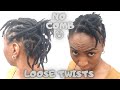 I did loose twists on my fine 4c afro hair without combing! Finger detangling| Protective styling