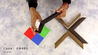 Corner Samples -Custom-made Wood Picture Frames : 1-1/4" Cruz Collection