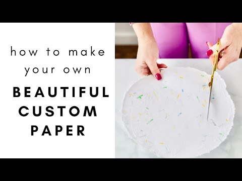 Create artful home décor from recycled paper products