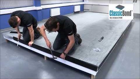 Sure Edge Check Kerb Trim Installation to a Flat Rubber Roof from Rubber4Roofs