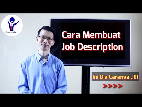 Video: Cara Membuat Perubahan Pada Deskripsi Pekerjaan