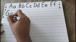 Belajar Menulis Huruf A sampai Z  - Mini Lesson Menulis untuk anak usia 5 sampai 7 tahun