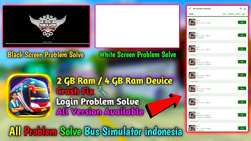 Fix Black & White Screen Problem In Bus Simulator indonesia | Fix Lag Fix Bussid 4k 60 Fps Support