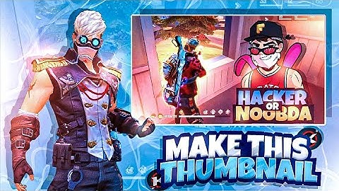 How To Make Thumbnail Like @AloneboyFF @classyfreefire @PagalM10 in Android.