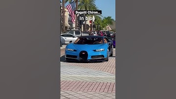bugatti chiron in blue 💙 color #buggatichiron #luxurycarslifestyle