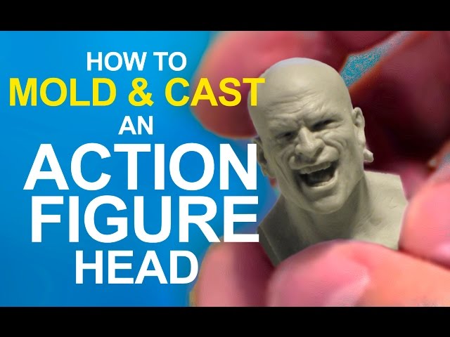 EASY! How to MOLD \u0026 CAST an ACTION FIGURE head - YouTube