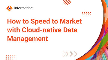 How to Speed to Market with Simple, Scalable, Comprehensive Cloud-native Data Management