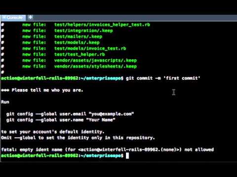 Creating a new git repository