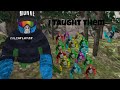 I Taught 100 Gorilla Tag Noobs